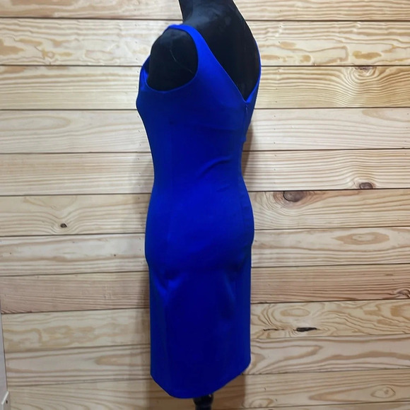 Amanda Uprichard Sleeveless Royal Blue Midi Dress Size Small Gorgeous EUC 🌟 - Picture 4 of 9